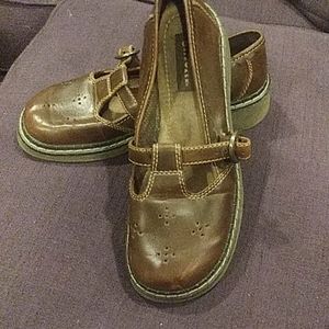 Dark Brown Airwalk Mary Janes